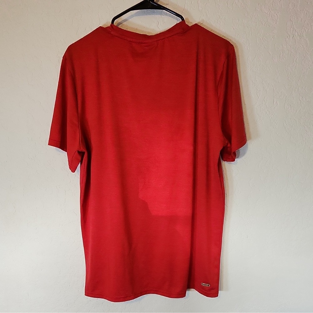 Spyder Active Misture Wicking Men's Red Crew Neck Short Sleeve Shirt Size M - Picture 5 of 6
